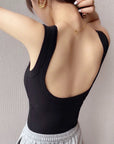 Plunging U-Back Bust-Enhancing Tank Top