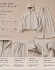 Korean-Style Double-Sided Fleece Lounge Set