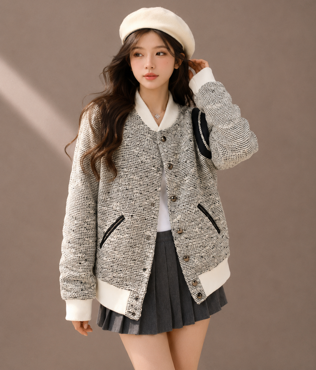 Inspired Quilted Baseball Jacket