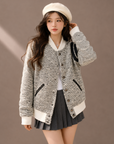 Inspired Quilted Baseball Jacket