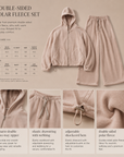 Korean-Style Double-Sided Fleece Lounge Set