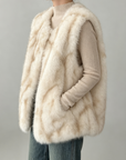 Fox Fur Gradient Vest