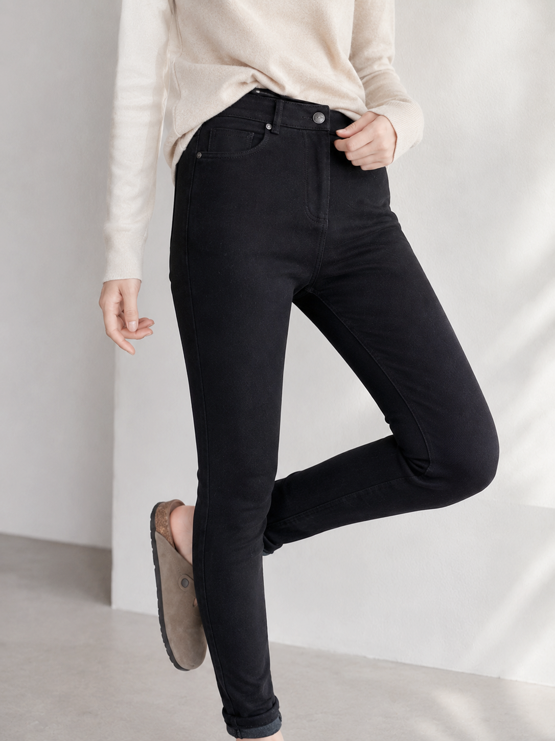 Cashmere Protein Thermal Skinny Pants