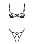 Removable-Free Underwire Push-Up Lingerie Set