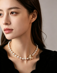 Korean-Inspired Luxury Butterfly Pearl Necklace