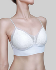 French Lace Latex Cotton Bra