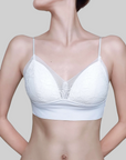 French Lace Latex Cotton Bra