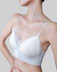 French Lace Latex Cotton Bra