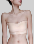 Invisible, Strapless, Front-Clasp Push-Up Bra