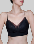 French Lace Latex Cotton Bra