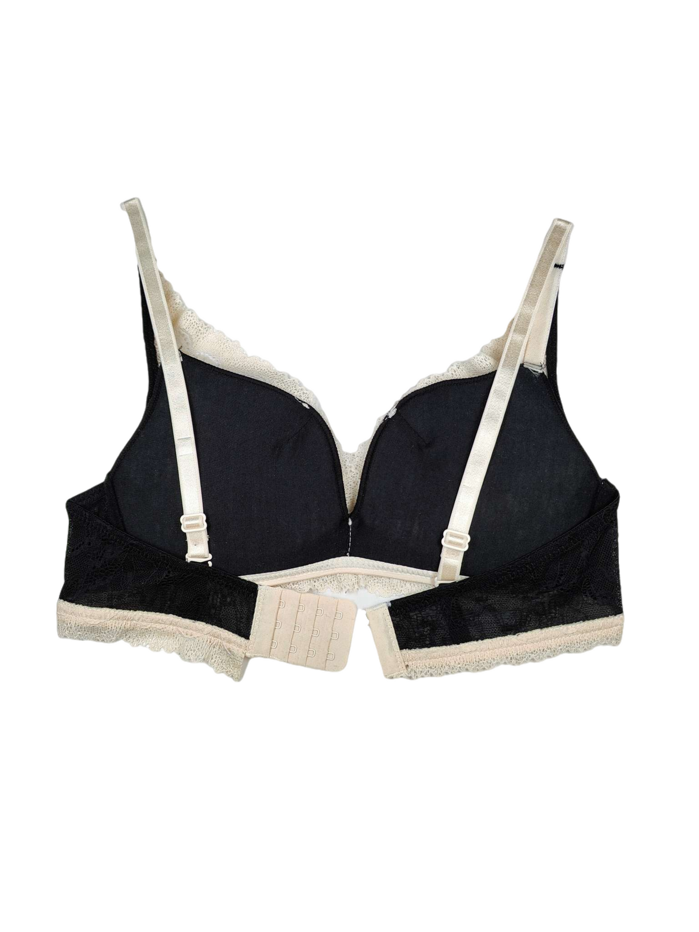 Vintage Lace Deep V Push-Up Bra