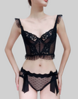 French-style Thin Cup Seductive Camisole Lingerie Set