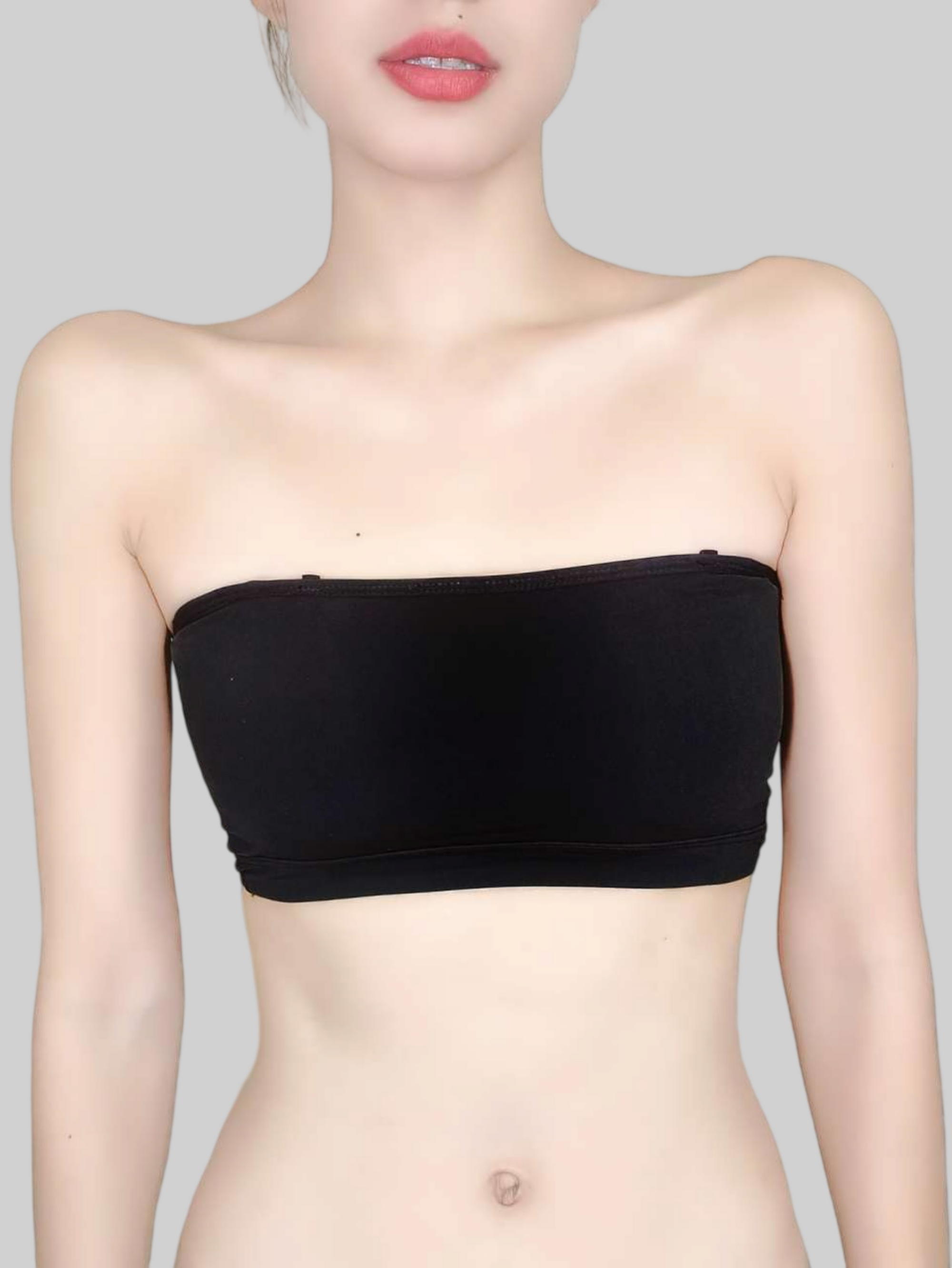 Seamless Strapless Bralette with Bare Sensation and Non-Slip Design