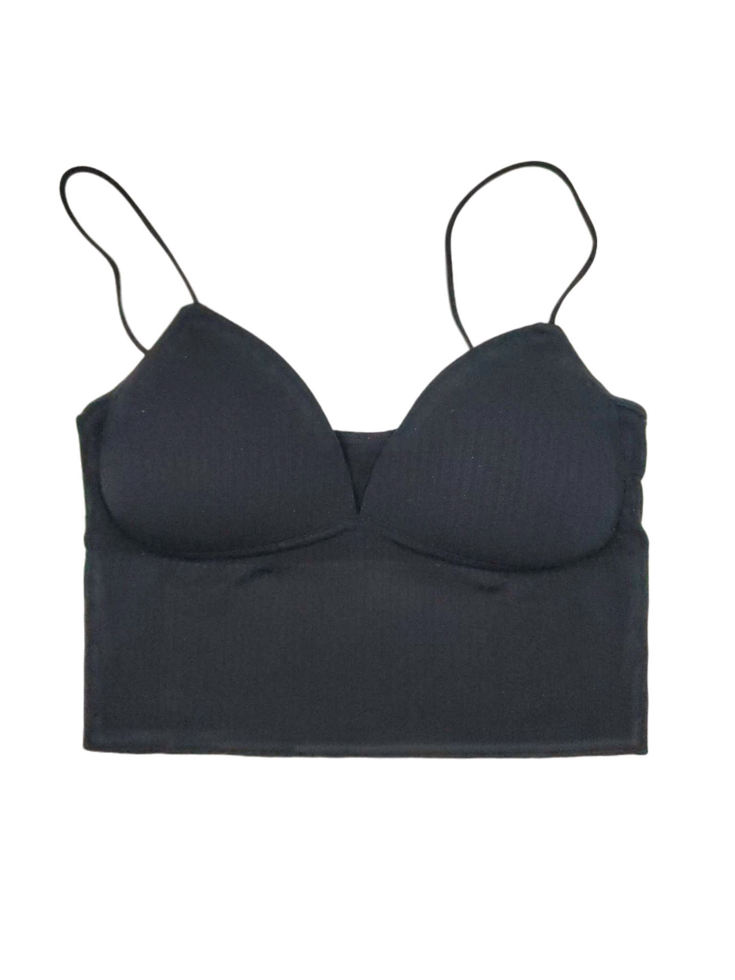 Thin-Strap Striped V-Neck Camisole