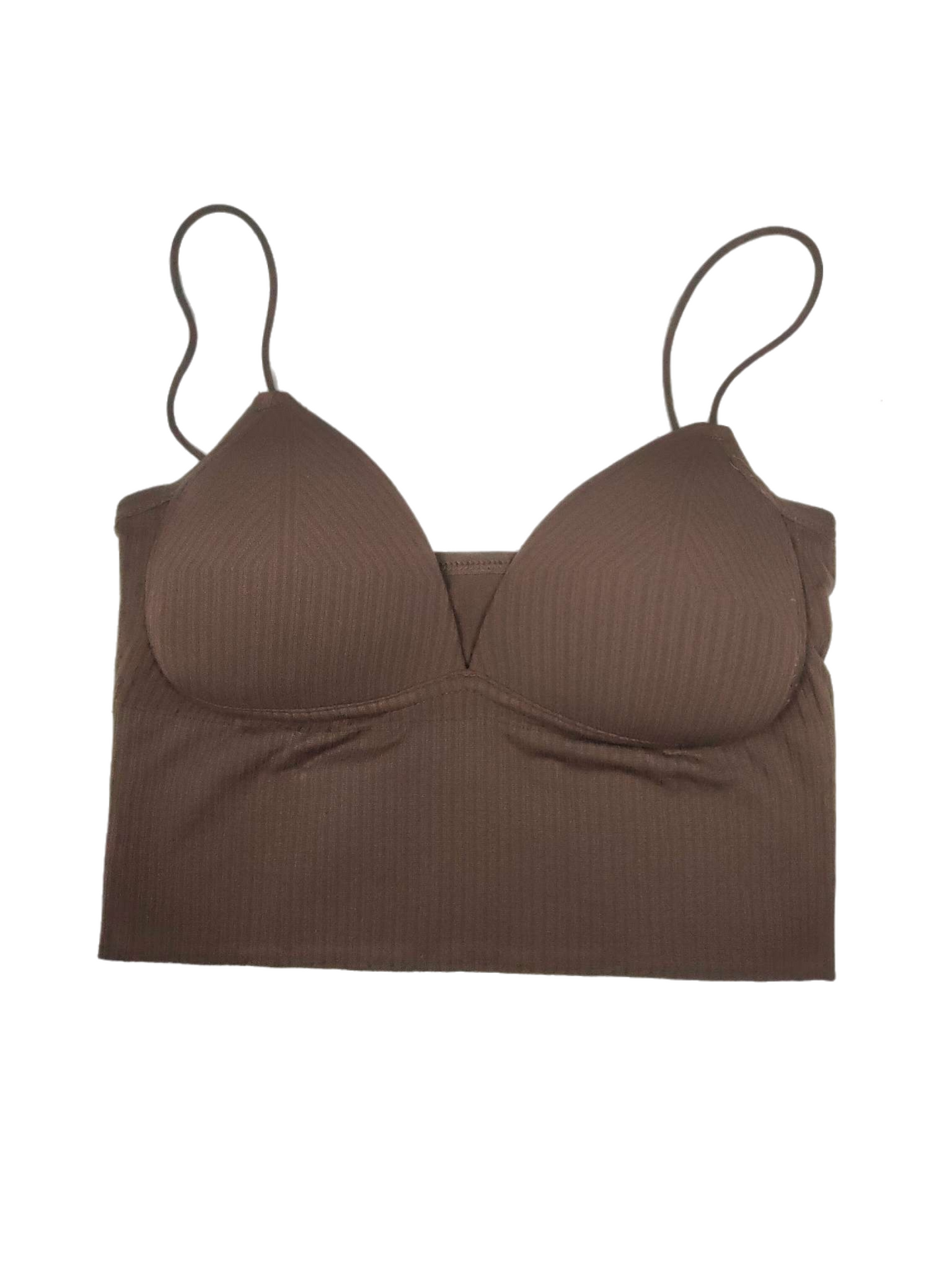 Thin-Strap Striped V-Neck Camisole