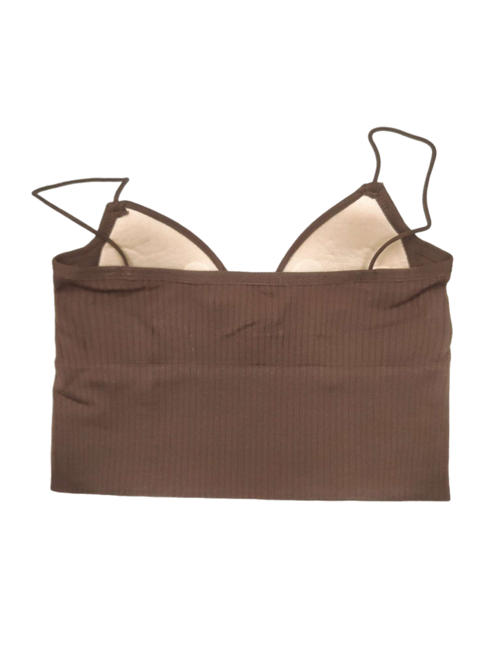 Thin-Strap Striped V-Neck Camisole