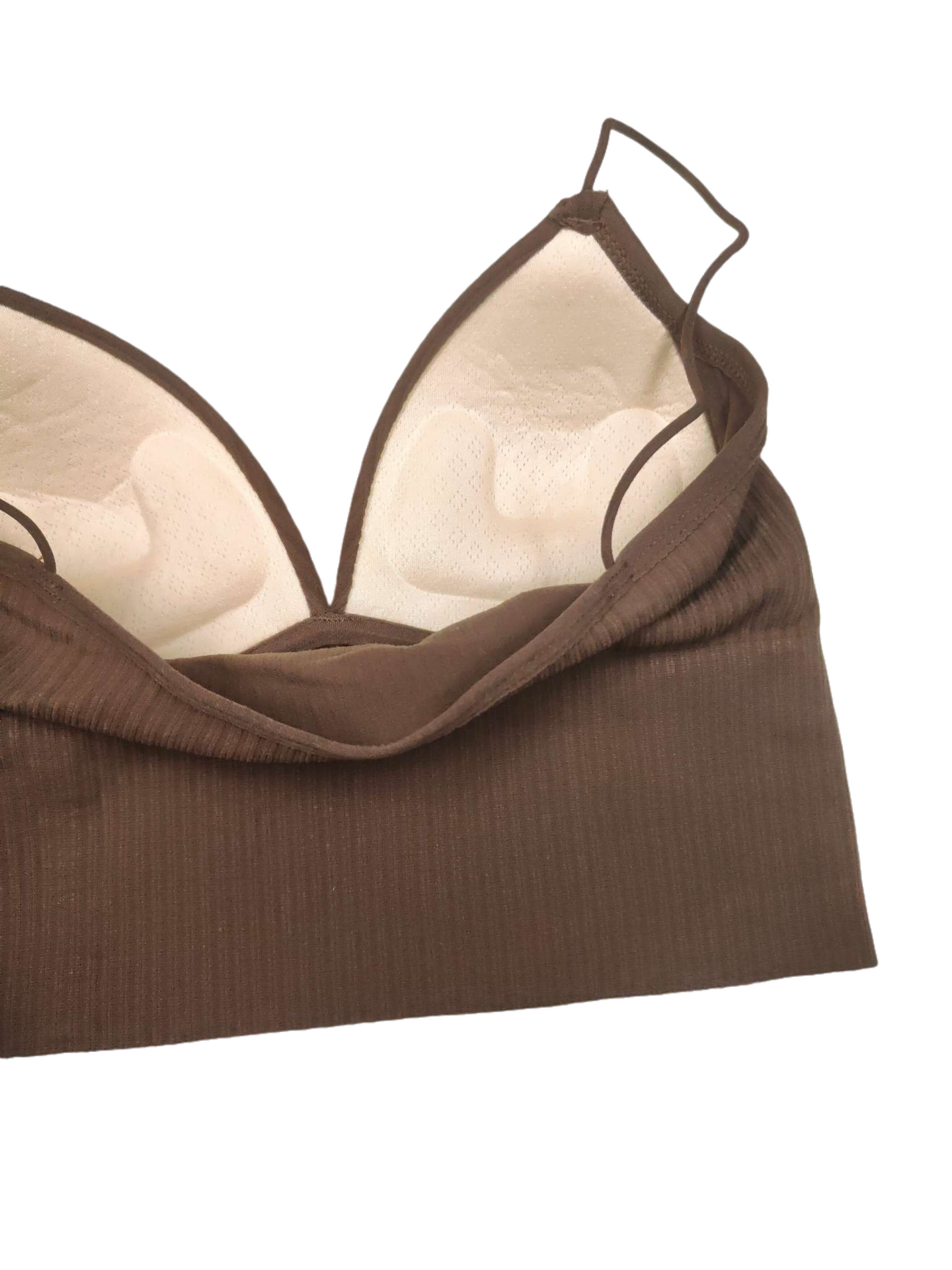 Thin-Strap Striped V-Neck Camisole