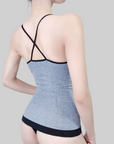 Sculpting Tank Top for Enhanced Bust and Streamlined Silhouette