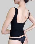 Plunging U-Back Bust-Enhancing Tank Top
