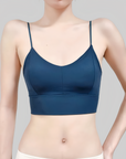 Built-In Padded Cross-Back Bra