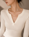 Korean AMTN Upgraded V-Neck Fleece-Lined Base Layer