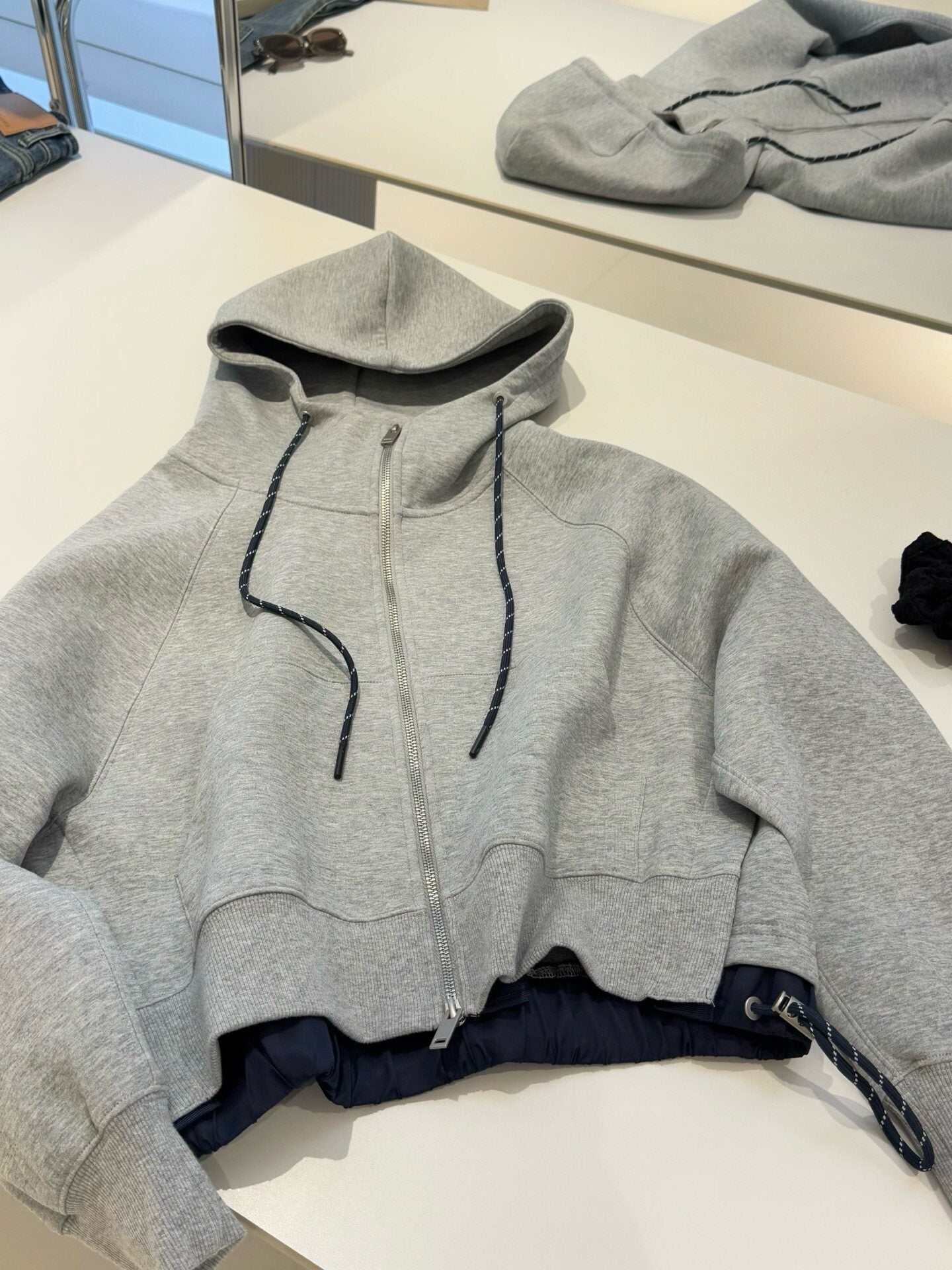 Korean Style Air-Layer Hooded Sweatshirt