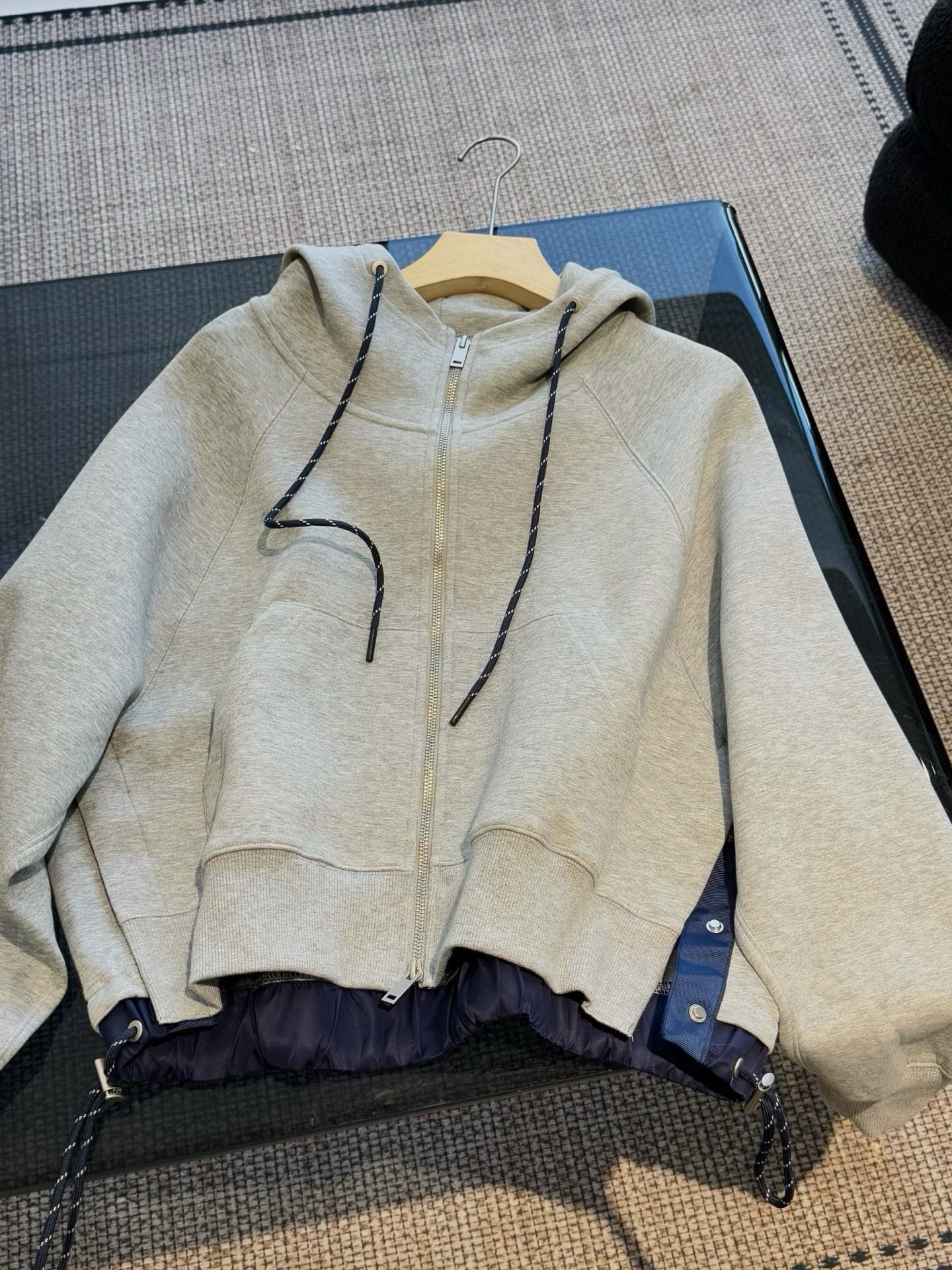Korean Style Air-Layer Hooded Sweatshirt