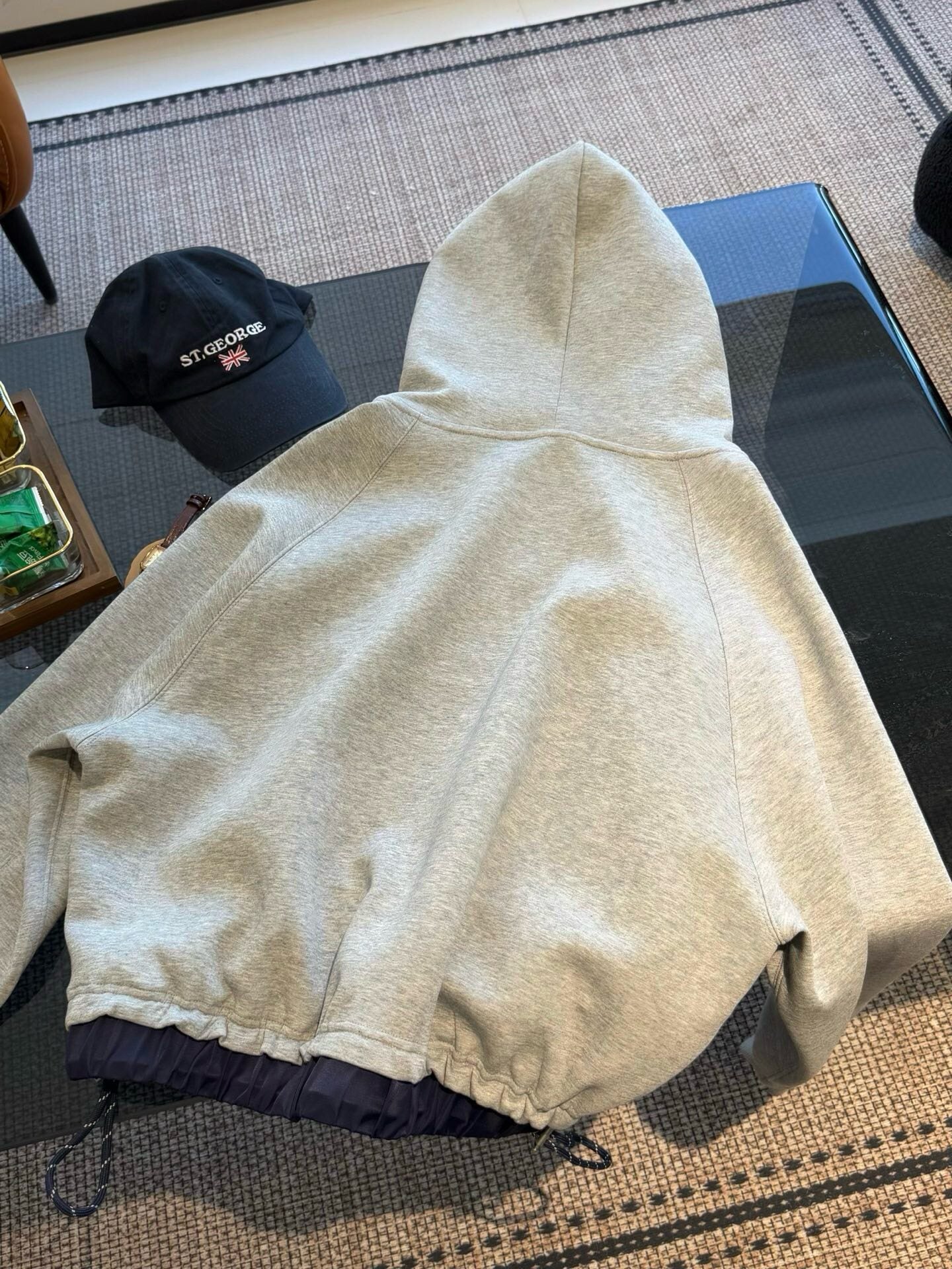 Korean Style Air-Layer Hooded Sweatshirt