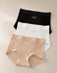 French Luxe Satin Silk Mid-Waist Briefs (3-Pack)