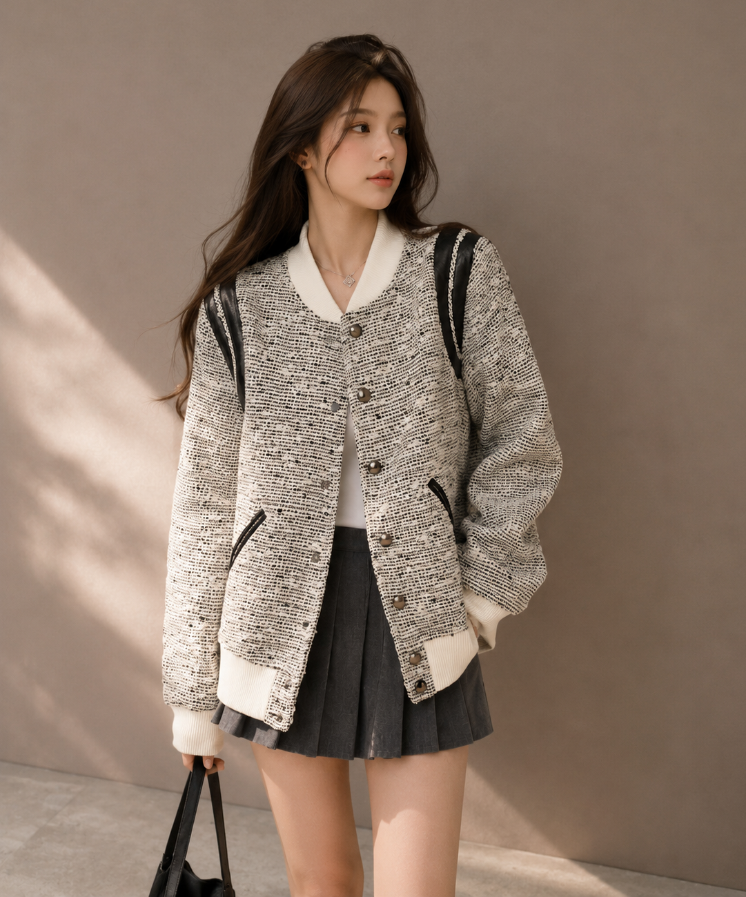 Inspired Quilted Baseball Jacket