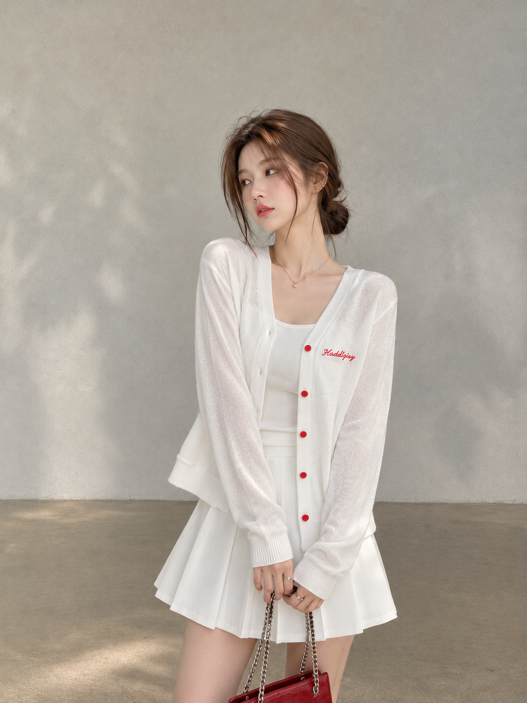 Korean-Style Lightweight Embroidered Sun Cardigan