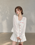 Korean-Style Lightweight Embroidered Sun Cardigan