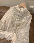 Silver Sequin Cape Top (with Camisole Lining)