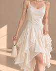 Lace-Trim V-Neck Cami Dress