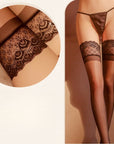 Sexy Lace Peacock Over-the-Knee Stockings