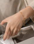 Rhinestone Pig Nose Bracelet