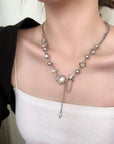 Mango Star Spliced Crystal Sweet Cool Clavicle Chain