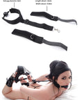 Bondage-style Reverse Handcuffs with Ball Gag