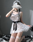 Maid Uniform Lace Sheer Apron