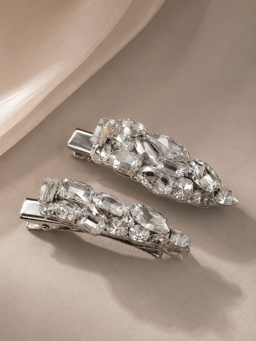 Korean-Inspired Crystal Bang Hair Clips