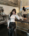 Slim Fit Long Sleeve Tee with Pony Embroidery