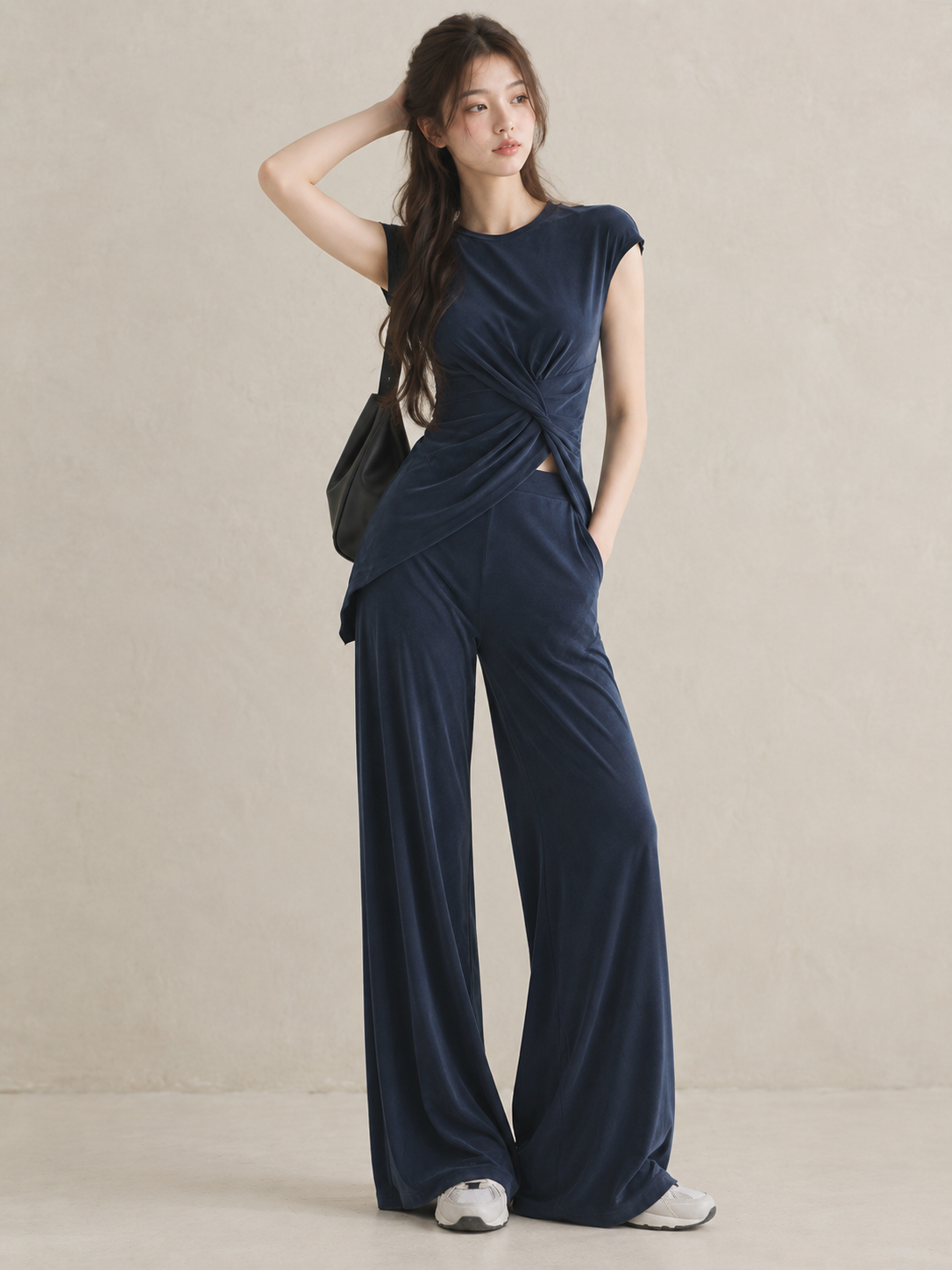 Cupro Twist-Drape Set