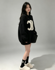 Triomphe Contrast Logo Knit Sweater with socks