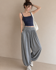 Relaxed Cropped Harem Pants