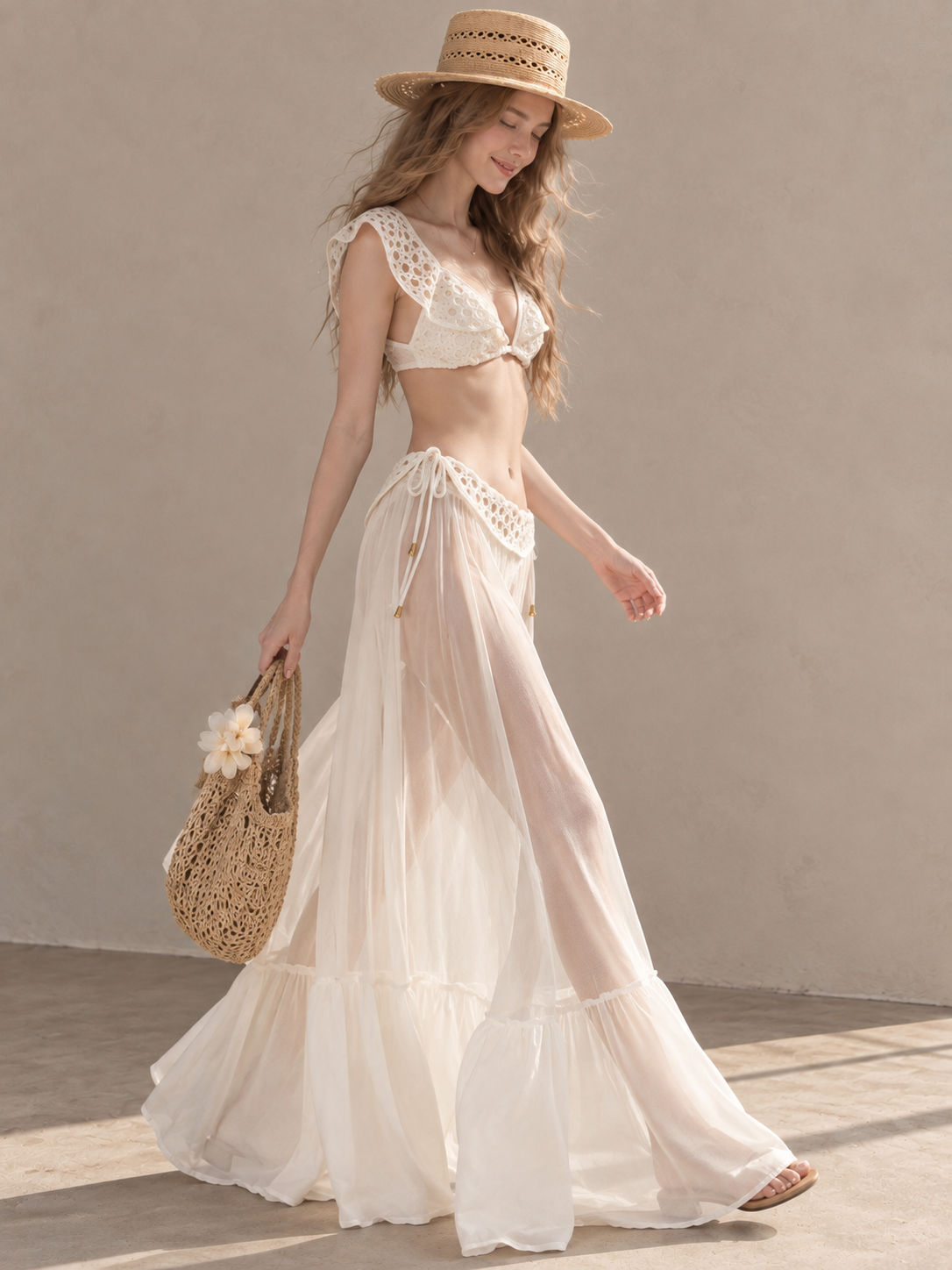 Fairy Ruffle Three-Piece Resort Swim Set