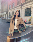 Korean Style Khaki Trench Coat