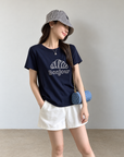 Korean-Inspired Croissant Embroidered Tee