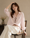 Korean-Style Pink Shirt
