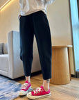 Soft Liquid Ammonia Cotton Carrot Pants