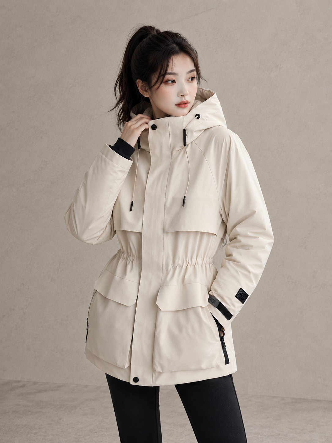 Winter White Duck Down Parka